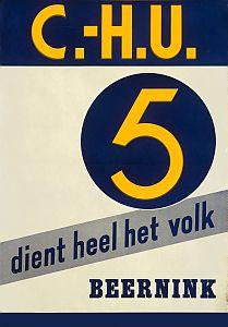 poster van de CHU uit 1963